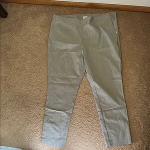 A New Day Pinstriped Gray Stretchy Pants